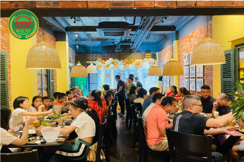 Dịch vụ bảo vệ quán ăn Long Hoàng SBC chuyên nghiệp uy tín 24/24